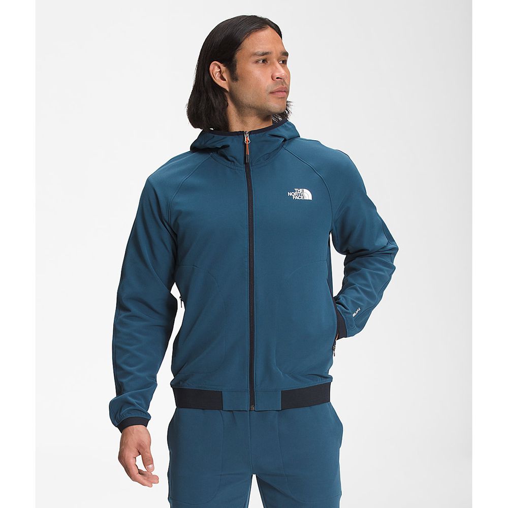 The North Face Hoodie Mens Australia - The North Face Tekware® Fleece Full Zip Blue (YPV-094821)